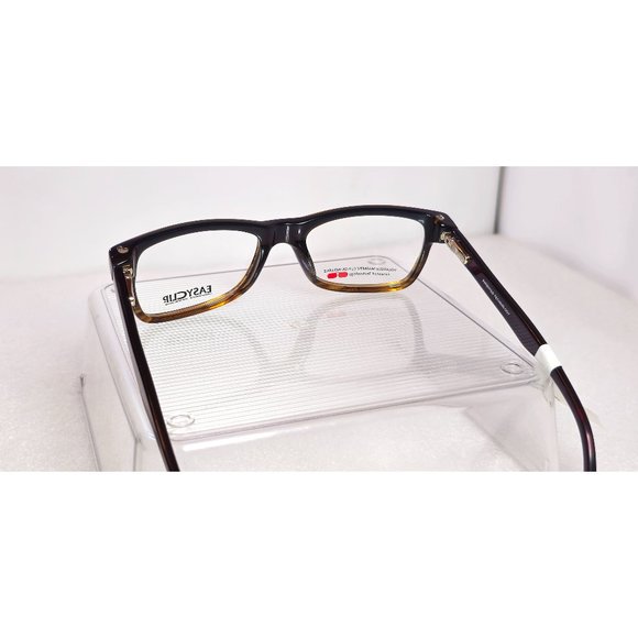 Brown Amber EasyClip Polarized Eyeglasses Matte Shiny Unisex Small 50-17-135 NWT - Picture 5 of 12